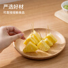 Meiya toothpicks 400 pieces in bags, double-ended bamboo toothpicks, portable disposable household fruit snack picks