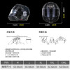 Tank motorcycle helmet T270 face-off helmet 3C certified dual-lens four-season helmet sub-black ghost night XL