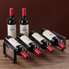 Liexuan Iron Art Red Wine Rack Display Rack Ornaments Home Living Room Metal Slanted Multiple Bottles of Red Wine Wine Rack Iron Art Can Be Superimposed Wine Rack One Layer
