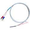 Second-line PT100 thermal resistance two-core PT1000 platinum thermal resistance temperature sensor Teflon waterproof probe PT100 1 meter