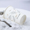 Camellia paper cup, disposable cup, thickened coated paper cup, household tea cup, office coffee cup, commercial paper cup, whole box, leaf style - 2 packs, 80 pieces in total