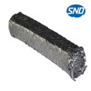 Sennaide graphite packing wire reinforced wear-resistant, high temperature and high pressure resistant flexible graphite nickel wire valve packing rope 12*12mm one meter (Grade A)