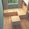 Dadaoyoutian tatami bed small apartment tatami cabinet combination box bed box cabinet Japanese style tatami storage square bed solid wood paint-free multi-layer board 800*800*400mm
