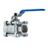 Nan valve Q11F-16P/R handle stainless steel 304316 national standard heavy-duty wire mouth internal thread three-piece ball valve DN80 (304)