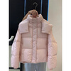 Weirou Boston Down Jacket Women's 2025 90 White Duck Down Puff Turtle Back Short Cloud Thick Loose Hooded Jacket White New National Standard Duck Down S (85-125 catties)