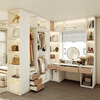 Sophia integrated wardrobe, walk-in cloakroom, whole house customization, large wardrobe with closed door, wardrobe storage cabinet, master bedroom furniture RMB/square meter, please consult customer service for details