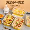 Faxilong thickened tin foil box 930ml*10 pieces with lid disposable lunch box outdoor baking oven aluminum foil packaging box
