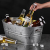 Zi Sha Ice Bucket Ice Cube Internet Celebrity KTV Bar Commercial Large Capacity Ice Bucket Home Chilled Champagne Beer Ice Cube Bucket Large Capacity Ice Bucket