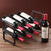 Liexuan Iron Art Red Wine Rack Display Rack Ornaments Home Living Room Metal Slanted Multiple Bottles of Red Wine Wine Rack Iron Art Can Be Superimposed Wine Rack One Layer