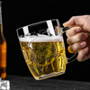 De Gust beer mug thickened with handle draft beer mug bar restaurant large capacity tea cup cold water glass juice cup pineapple cup thickened large capacity 290ml 6 pieces