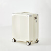 SOO suitcase dry and wet separation small suitcase boarding case 18-inch password box trolley box short-distance box white