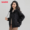 YAYA lightweight hooded short women's down jacket winter simple solid color women's fashion jacket