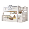 St. Burton children's bunk bed solid wood high and low bed bunk bed bunk bed two-layer wooden bed double bed ladder type upper bunk width 1.3 meters, bottom bunk width 1.5 meters