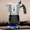 Bileti New Year's Gift Moka Pot Italian Coffee Pot Home Camping 2 Cups (Double Valve) New Diamond Bottom