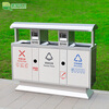 Maixiang Environmental Sanitation Outdoor Trash Can Two Classification New National Standard Classification Sanitation 304 Stainless Steel Peel Box Customized Large Commercial Trash Can Outdoor Park Scenic Area Property Shopping Mall