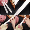 Wanfan Stuffing Spoon Stainless Steel Dumpling Digging Spoon Wonton Dumpling Tool Stirring Spoon Stainless Steel Stuffing Spoon-With Hole 1 Pack
