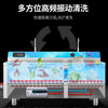 Lechuang ultrasonic dishwasher commercial fully automatic large dishwasher hotel 2.4m ultrasonic dishwasher luxury model double tank one water and one slag removal LC-DK-XWJ24