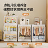 Made in Tokyo, Xiong Xiong children's wardrobe, children's clothing storage cabinet, baby skirt, heightened wardrobe, 64 sides wide, 3 layers