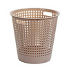 Camellia trash can household large and medium size waste paper basket dormitory trash basket living room bathroom toilet trash can large pink 1 piece without cover 8L