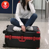 Kangaroo extra-large suitcase men's large capacity 32-inch student suitcase trolley case women's aluminum frame case universal wheels 26-inch space silver alloy rounded corners 28-inch popular choice