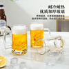 Deguste beer mug glass thickened with handle draft beer mug tea cup large capacity household milk cup juice cup water cup 465ml classic draft beer mug 2 pieces