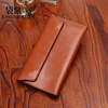 Kangaroo (KANGAROO) genuine leather women's wallet long large capacity new commuter bag high quality daily versatile hand bag burgundy