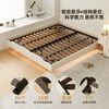 Quanyou Home tatami double bed without bedside bed 1.5m x 2m small apartment bedroom home cream style suspended bed