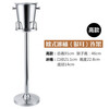 Baidishijia European-style champagne bucket rack stainless steel KTV bar ice bucket household ice bucket with tripod luxury red wine bucket 5L European-style Tremella ice bucket + elevated rack
