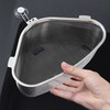 Meikejie stainless steel sink drain basket kitchen sink dishwashing basin leftovers filter mesh dishwashing sink drain rack hanging dual-use large