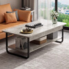 Popular world coffee table modern simple creative living room home side table small apartment simple economic rental tea table small table upgraded model warm white 80cm