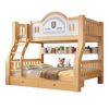 St. Burton free installation children's bunk bed solid wood high and low bed bunk bed bunk bed two-layer wooden bed double bed ladder cabinet + bookshelf + double drawer + mattress upper 130 lower 150