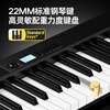 Terrence Folding Piano 88-key Portable Electric Piano for Adults and Children Electronic Piano Gravity Keyboard V30pro Piano Cool Black + Special Gig Bag + Z-shaped Piano Stand