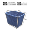 Hanchang Hotel Linen Cart Room Service Cart Laundry Room Dirty Linen Recycling Car Hotel Stainless Steel Storage Disassembly and Reinforced Rectangular Coffee Color (Ten Tubes)