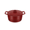 ZWILLING enamel pot soup pot stew pot Dragon dragon cast iron pot soup pot stew pot multi-functional pot induction cooker universal ancient rhyme red (suitable for families of 3-5 people) 22cm
