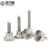 Guwanji 304 stainless steel high head knurled hand screw handle bolt GB834 hand twist handle screw large national standard M2.5x6 (5 pieces)