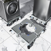Suitable for Casarte washing machine base storage bracket drum shock-proof foot pad refrigerator universal wheel pad high tripod gray basic model 4 threaded feet-ordinary stainless steel single tube