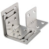 Hasdick stainless steel corner code, thickened 90-degree right-angle L-shaped code, angle iron bracket fixture, with mounting screws, 6 holes, 30*38*1.2mm thick (10 pieces) HKsq-271