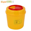 Supercloud Medical Sharps Box Round Multi-Specification Disposable Square Sharps Box Hospital Clinic Needle Storage Thickened Waste Storage Tube 1 Liter-Round