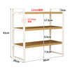 Boundary line bookshelf desktop storage rack simple bookshelf desk shelf storage rack iron shelf countertop multi-layer storage rack