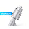 ESG threaded pneumatic angle seat valve installation 304 316 stainless steel high temperature resistant vacuum valve Shanghaifa thread DN25-63 cylinder double acting normally closed CF8