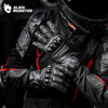 Alien Monster Wind Riding Motorcycle Gloves Winter Riding Plus Velvet Waterproof Warm Genuine Leather Motorcycle Windproof and Coldproof Touch Screen Black S