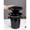 Jiaside plastic spit bucket red wine bucket champagne bucket blind tasting bucket ice bucket ice grain black wine party small wine bucket black large spit bucket-3L