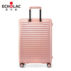 Echolac fashionable trolley case, scratch-resistant and wear-resistant, universal wheels, layered storage suitcase, striped password box, boarding case PC183, red, scratch-resistant case, 20 inches