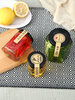 Hexagonal hexagonal glass bottle sealed jar honey bottle packaging small jam vegetable lemon paste can bottle with lid wholesale 6 180 ml + foam box