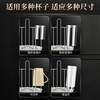 Bomans high-looking 304 stainless steel desktop drain cup holder upside-down tea cup rack home kitchen storage rack 304 stainless steel cup holder