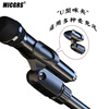 MICGRS microphone stand floor stage live broadcast home karaoke school recording karaoke telescopic lift tripod meeting speech metal microphone stand with two universal microphone clips single microphone clip-telescopic crossbar