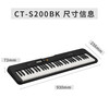 Casio (CASIO) electronic keyboard CTS200 black fashionable portable fashionable children's adult entertainment learning 61-key stand-alone model