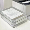 Acrylic storage book desktop test paper storage box organization box transparent junior high school graduation certificate a4 file storage box transparent storage box - medium size can hold 250 test papers