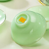 Zi Rui Jingdezhen high-end gold edge tableware and dishes set jade porcelain housewarming wedding gift box for home use 39 green jade porcelain color box