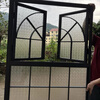 Yaotian French iron retro casement window restaurant cafe arched floor-to-ceiling window indoor study loft window customization black reference sketch/